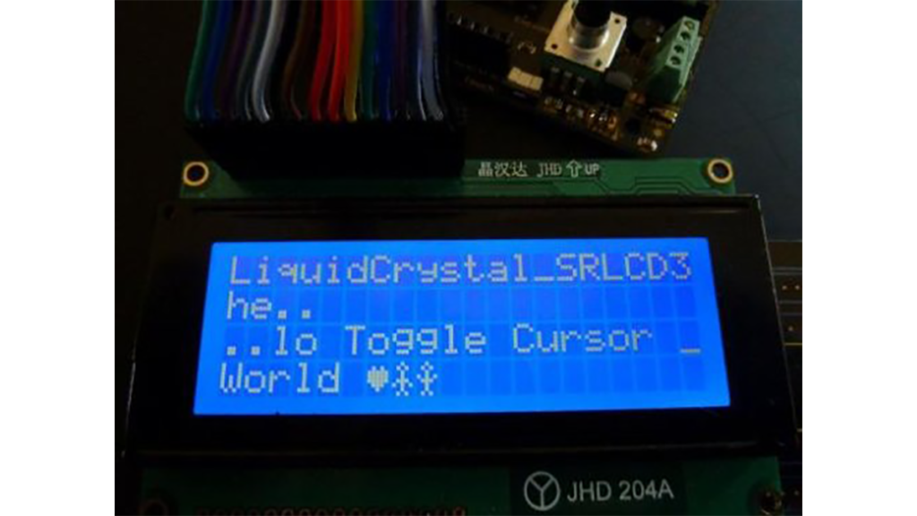 3 wires interface for LCD display