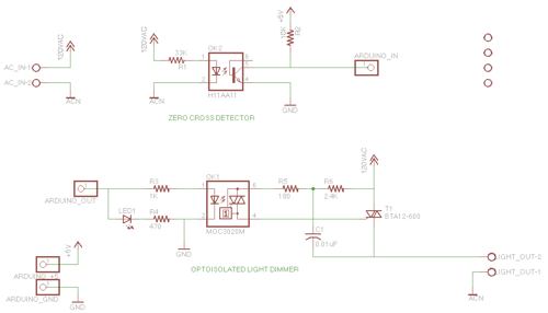 AC Dimmer Circuit 46 schematic