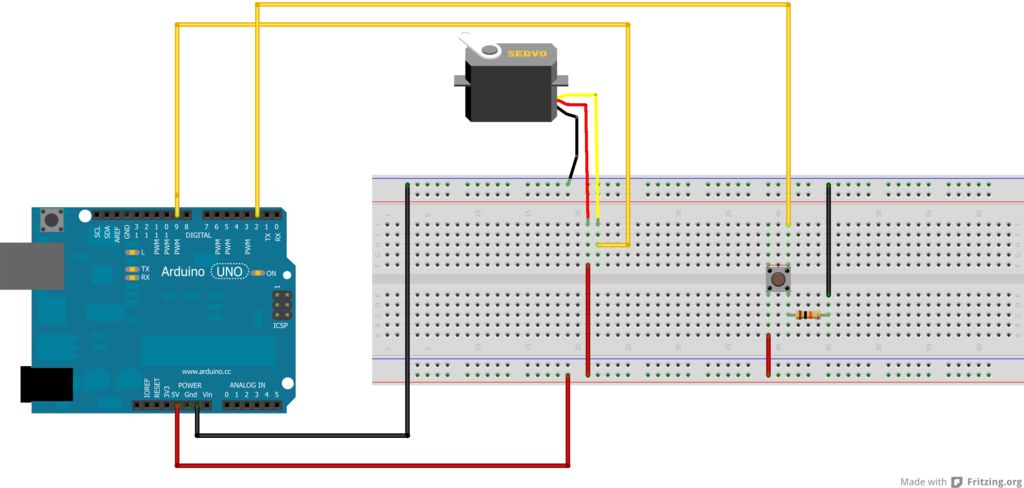 Arduino RFID Lock schematic