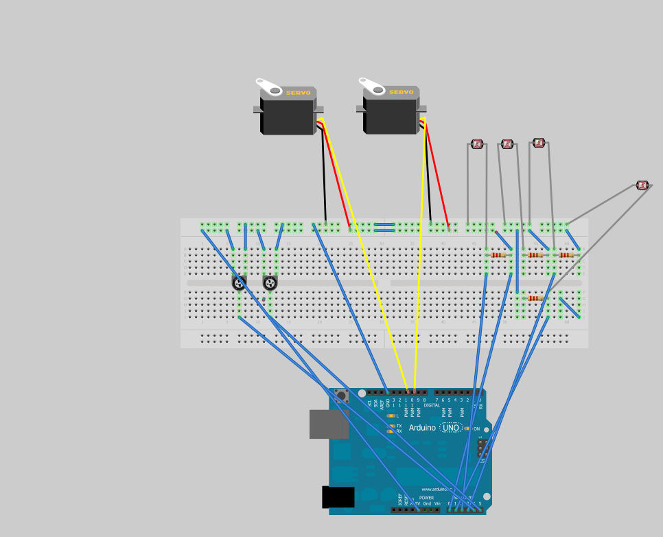 Arduino Solar Tracking Robot circuit (1)