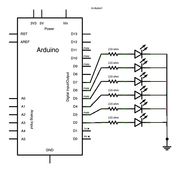 Arduino Switch case2 Statement schematic