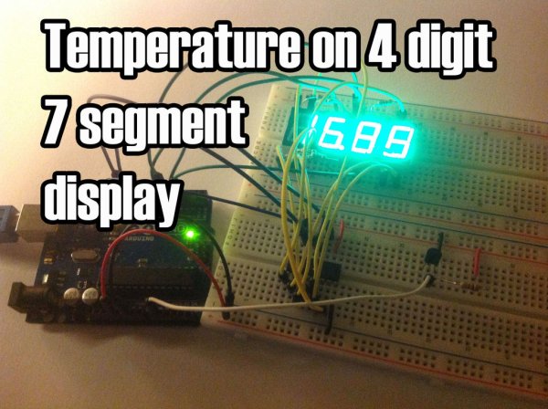 Arduino Temperature Displayed