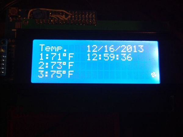 Arduino Time Temp Display Shield