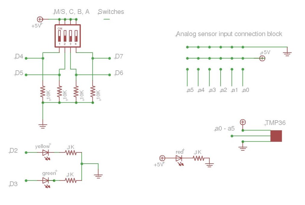 Arduino based data logger schematic