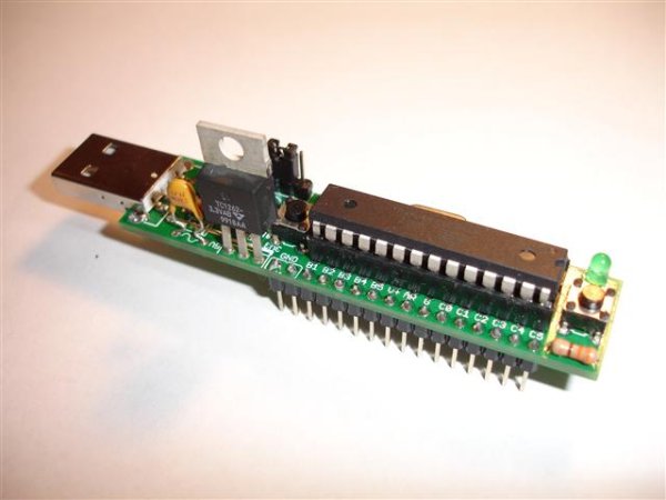 USBserial device and an AVR atmegaArduino microcontroller