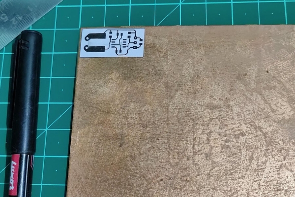 Cutting the Copper Board to Shape