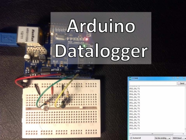 Datalogger With Temperature Sensor and Photoresistor