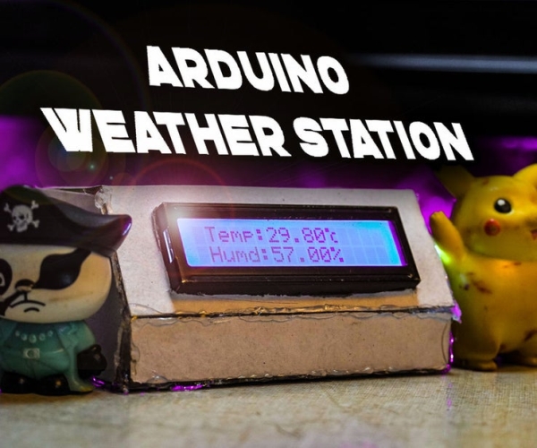 Weather Station With DHT11 Temperature and Humidity Sensor