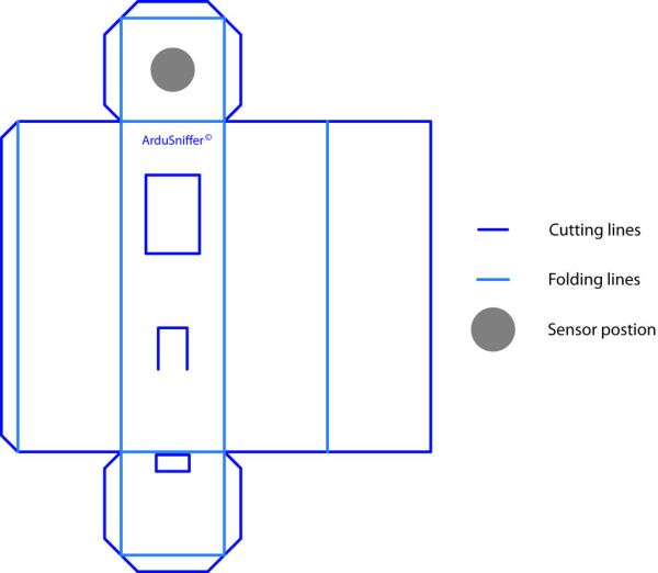 Schematic Arduino Gas detector