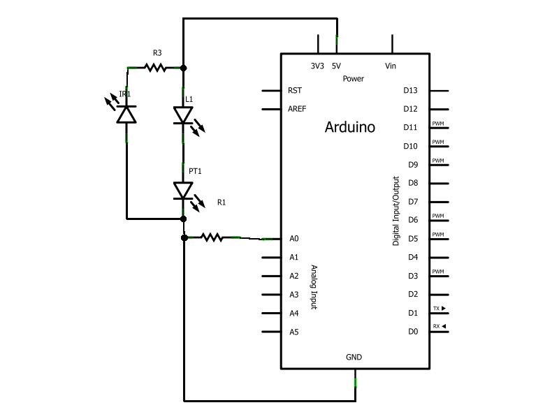 Schematic Arduino Infrared Sensor Module
