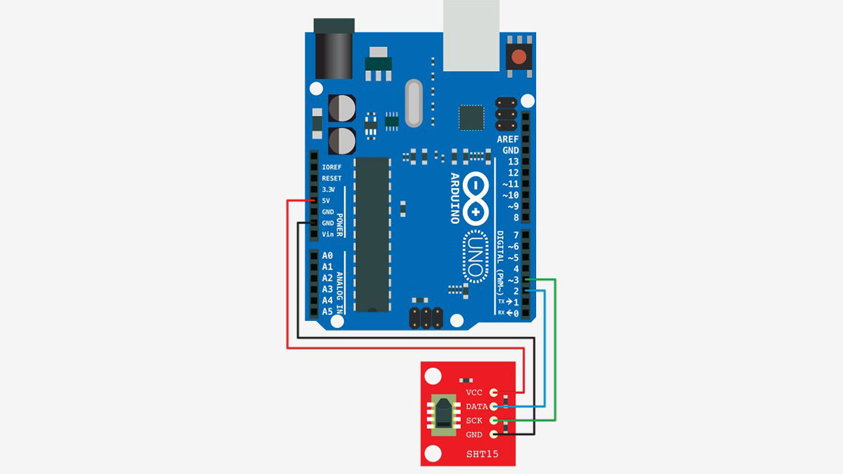 Schematic Sensing Humidity With The SHT15