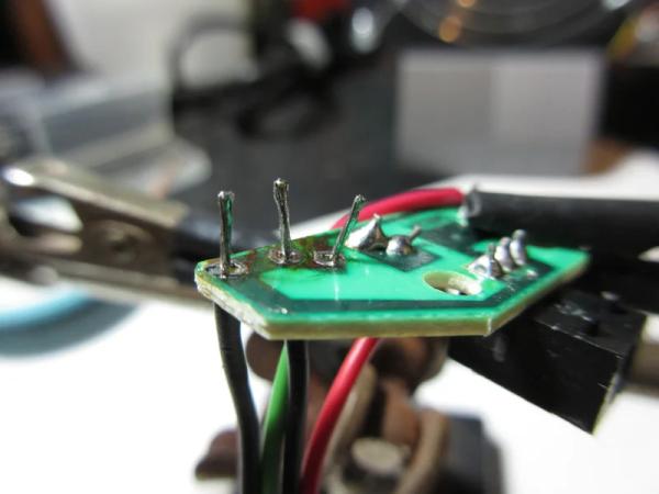 Soldering Wires to Rear PCB
