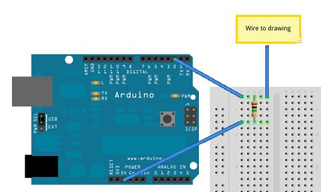 capacitive sensor for Arduino circuit