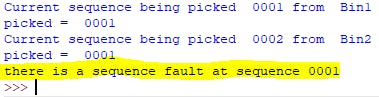 Python shell error after sequence failure
