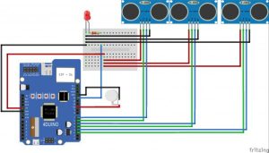 Assistance for Visually Impaired featuring 4Duino 24 schematic